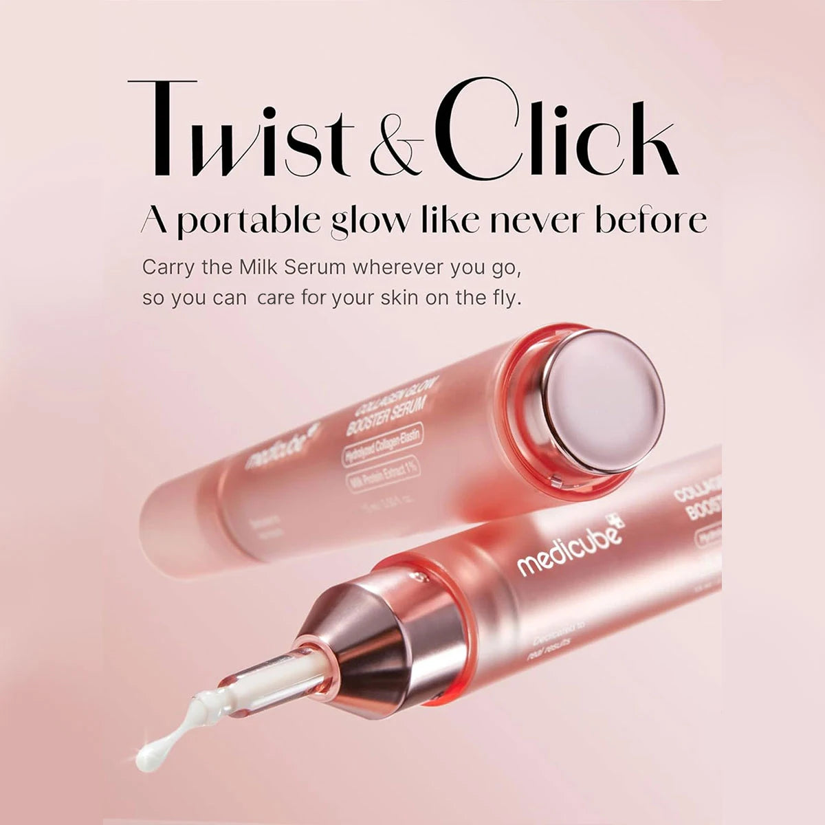 Medicube Collagen Glow Booster Serum 15ml,Smooth & Fast-Absorbing,Hydrating Feel,Provides Skin Moisture,K-Beauty,Korean Makeup