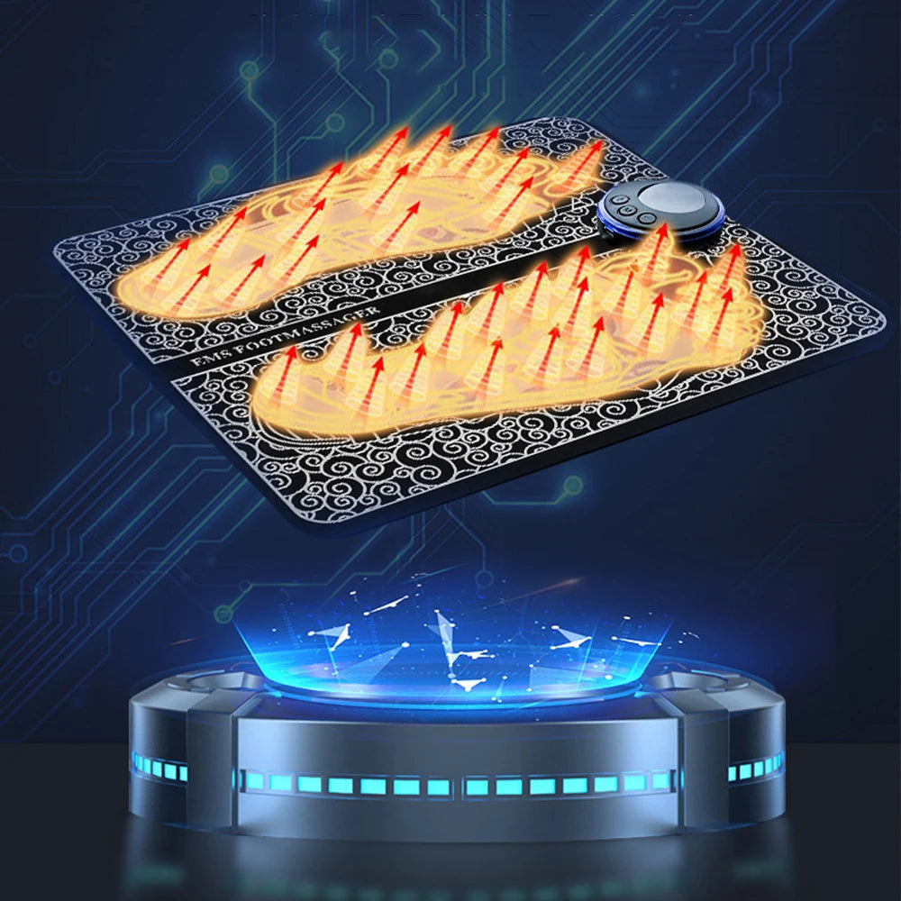 EMS Electric Foot Massager Pad | Acupoint Muscle Stimulator & Relaxation Mat