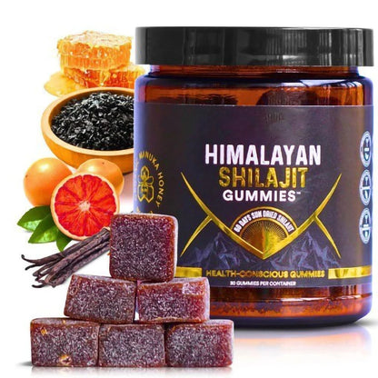 Himalayan Shilajit Gummies | Sea Moss, Ashwagandha & Shilajit Blend