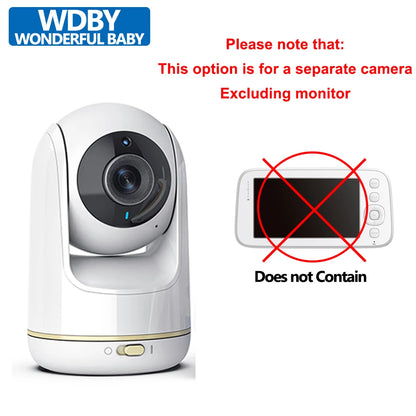 5" Smart Baby Monitor | WiFi, PTZ Cam, Night Vision & Two-Way Audio