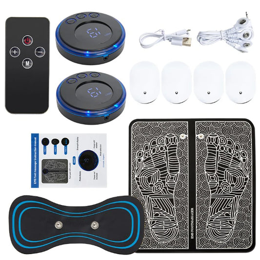 EMS Electric Foot Massager Pad | Acupoint Muscle Stimulator & Relaxation Mat
