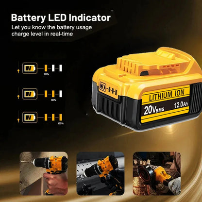 Original for DEWALT 20v/60V battery DCB606 DCB609 DCB182 DCB205 DCB206 DCB209 power tool 18V battery 6AH 9AH battery.