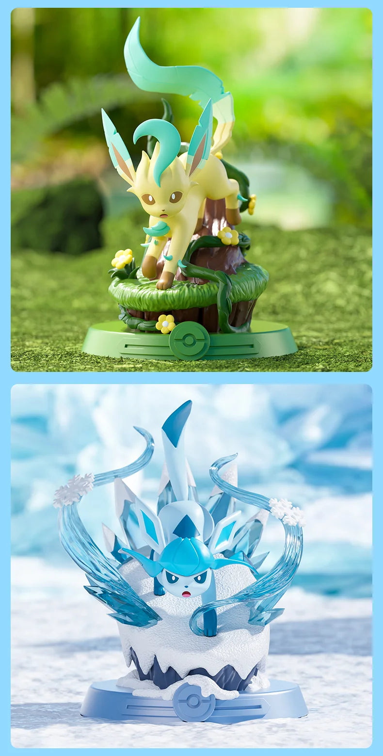 Anime Pokemon Funism Original Adventure Eevee Family Suit BlindBox Flareon Espeon Sylveon ActionFigure Collection Model Toy Gift