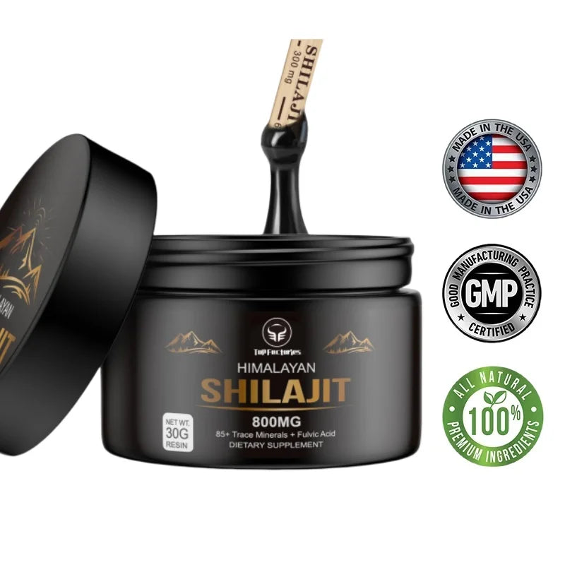 Pure Himalayan Shilajit Resin | 85+ Trace Minerals & Fulvic Acid – 50g
