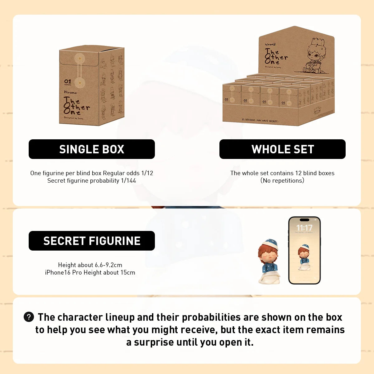 POP MART HIRONO The Other One Series Mystery Box 1PC/12PC Cute Gift Kid Toy Action Figures