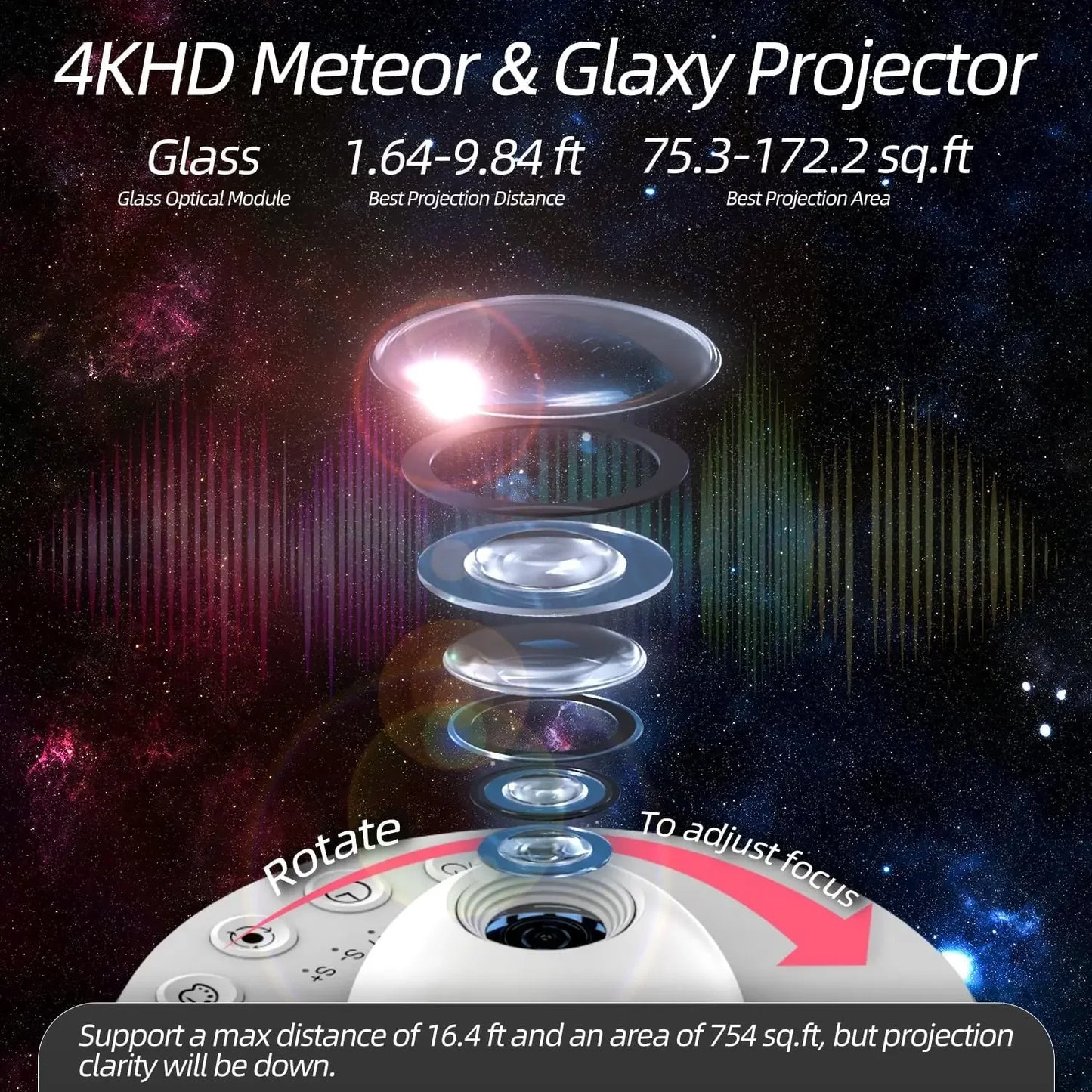 Galaxy Star Projector 13-in-1 | 4K HD Planetarium & Nebula Night Light