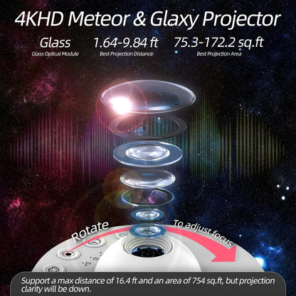 Galaxy Star Projector 13-in-1 | 4K HD Planetarium & Nebula Night Light