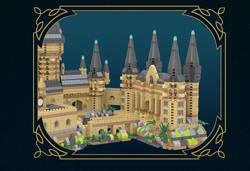 Magic Castle Medieval Architecture Building Set Creative Technical Assembly Bricks MOC Kit Gift Adults Kids Holiday
