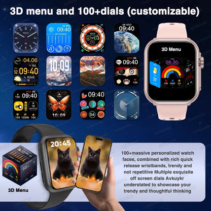 NEW Ultra 2 SE Men And Women 1000mAh AMOLED Heart Rate GPS Track 100+Sports HD call Smart Watch For IOS and Android