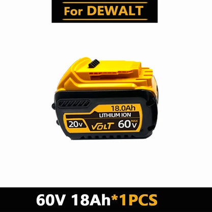 Original for DEWALT 20v/60V battery DCB606 DCB609 DCB182 DCB205 DCB206 DCB209 power tool 18V battery 6AH 9AH battery.
