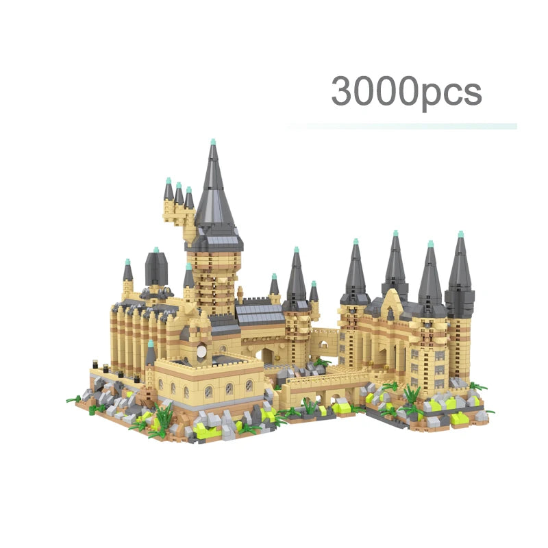 Magic Castle Medieval Architecture Building Set Creative Technical Assembly Bricks MOC Kit Gift Adults Kids Holiday