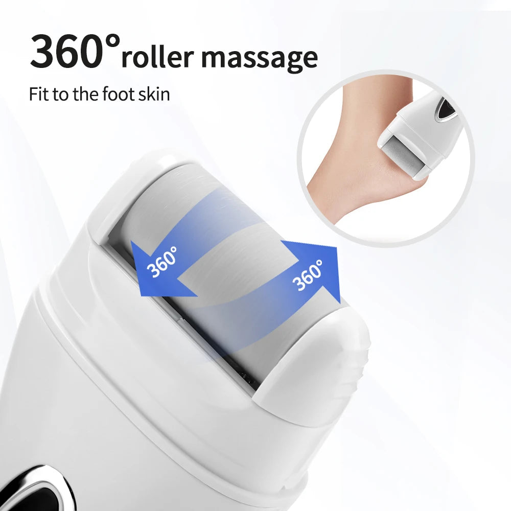 Electric Foot Grinder with Digital Display Rechargeable Callus Remover IPX4 Portable Foot File Heel Dead Skin Callu Removal Tool