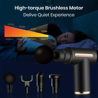 Portable Fascia Massage Gun | Deep Tissue Percussion Massager for Body & Neck