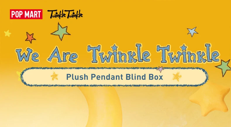 POP MART We are Twinkle Twinkle Series - Plush Pendant Blind Box 1PC/6PCS Mystery Box