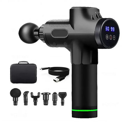 Portable Fascia Massage Gun | Deep Tissue Percussion Massager for Body & Neck