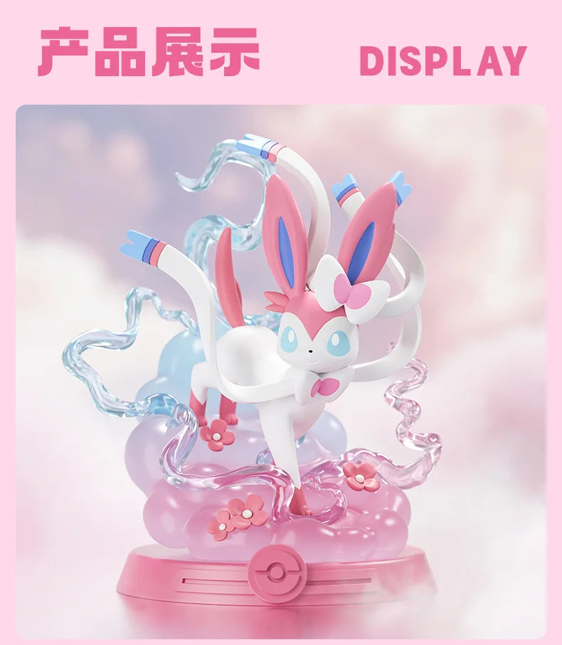 Anime Pokemon Funism Original Adventure Eevee Family Suit BlindBox Flareon Espeon Sylveon ActionFigure Collection Model Toy Gift