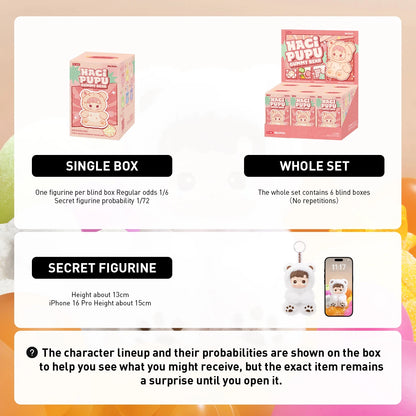 POP MART HACIPUPU Gummy Bear Series-Vinyl Plush Pendant Mystery Box 1PC/6PCS POP MART Blind Box