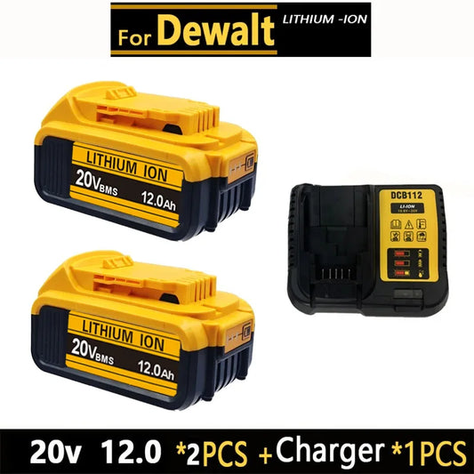 Original for DEWALT 20v/60V battery DCB606 DCB609 DCB182 DCB205 DCB206 DCB209 power tool 18V battery 6AH 9AH battery.