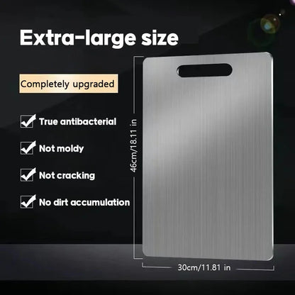 Stainless Steel Panel and Chopping Board Kitchen Household Thickened Double Sided Cutting Board Block Kneading Dough Board