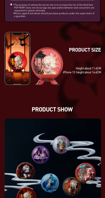 #ToyTok POP MART SKULLPANDA The Mirage Series Figures Mystery Box 1PC/9PCS POP MART Blind Box Action Figure Cute Toy