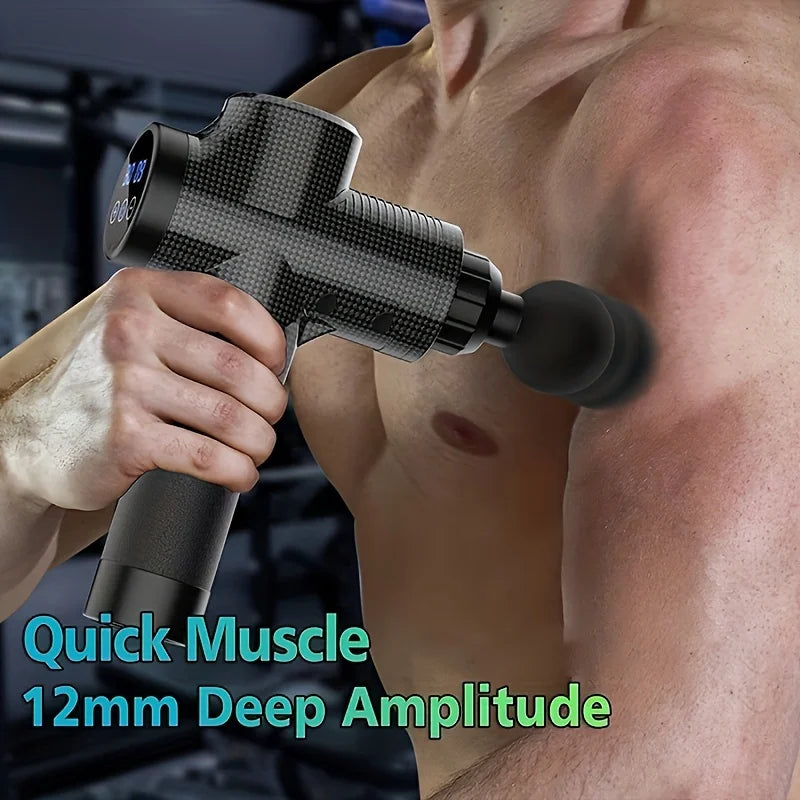 Portable Fascia Massage Gun | Deep Tissue Percussion Massager for Body & Neck
