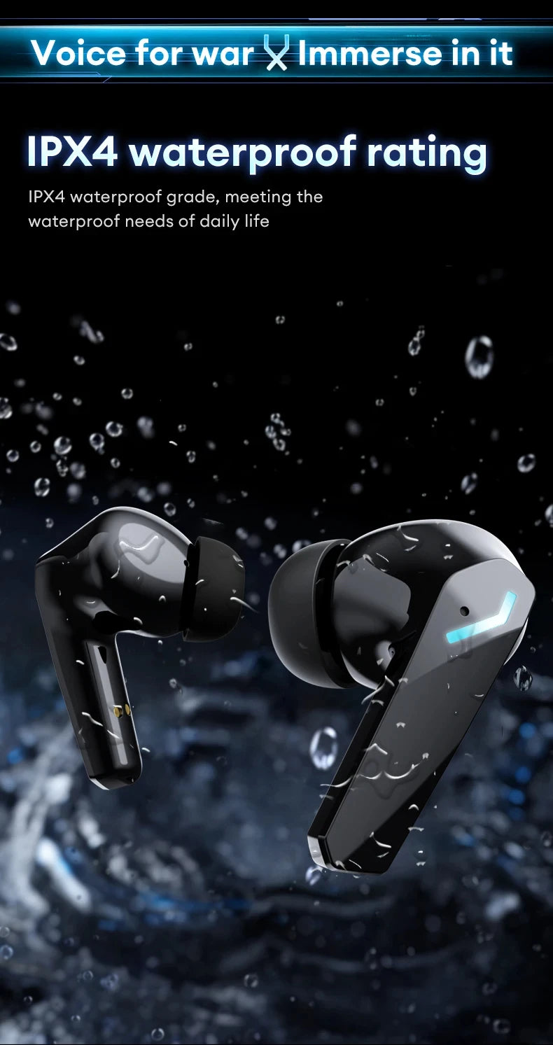 New Lenovo XT53 Wireless Upgrade Bluetooth 5.4 Earphones LED Digital Display Waterproof Headphones Low Latency Gaming Earbuds