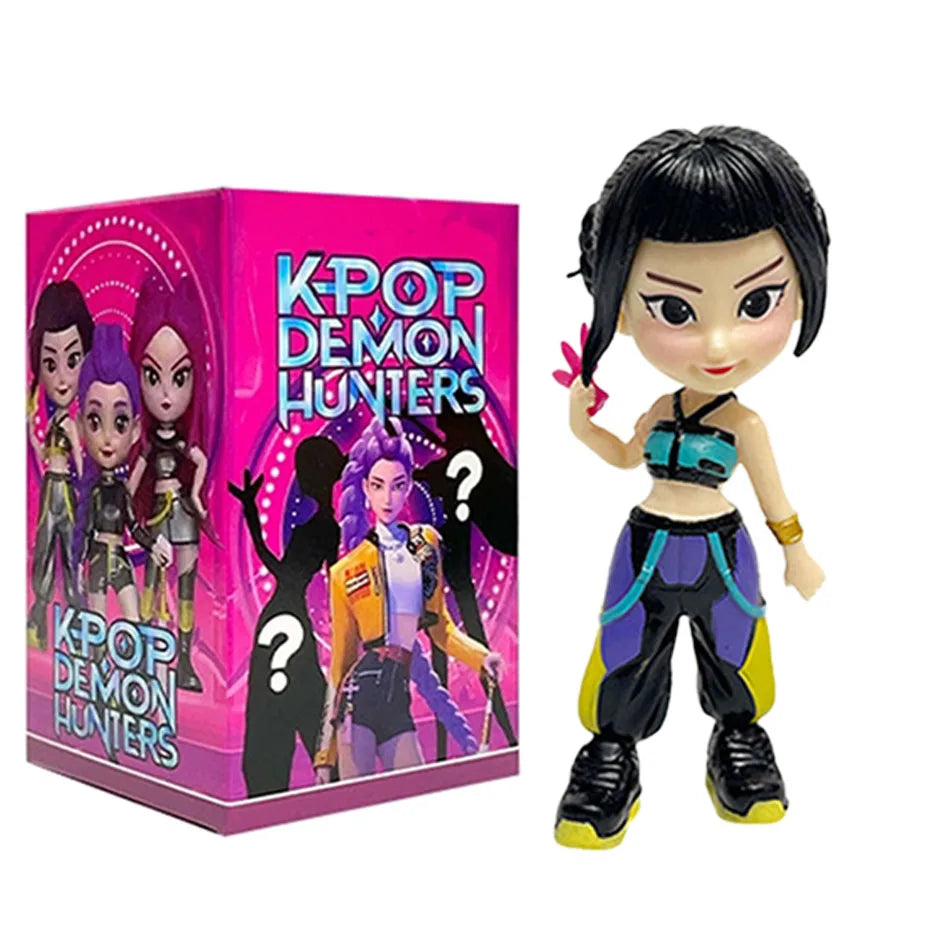Hot Anime Figure K-pop Demon Hunters with Box Kawaii Boys Girls Gifts For Kids Fans Halloween Christmas Figure Decorative Gifts