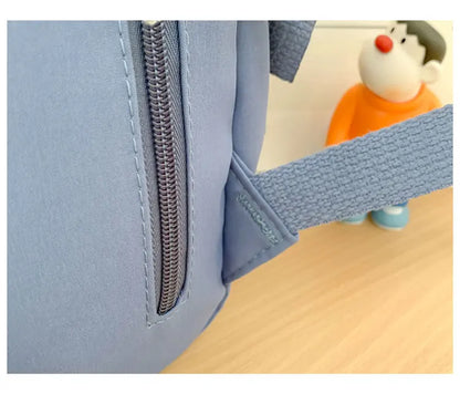 Cute Nylon Backpack Suitable for Young Girls, Female Students, and Ladies, Multi-Pocket Student Backpack