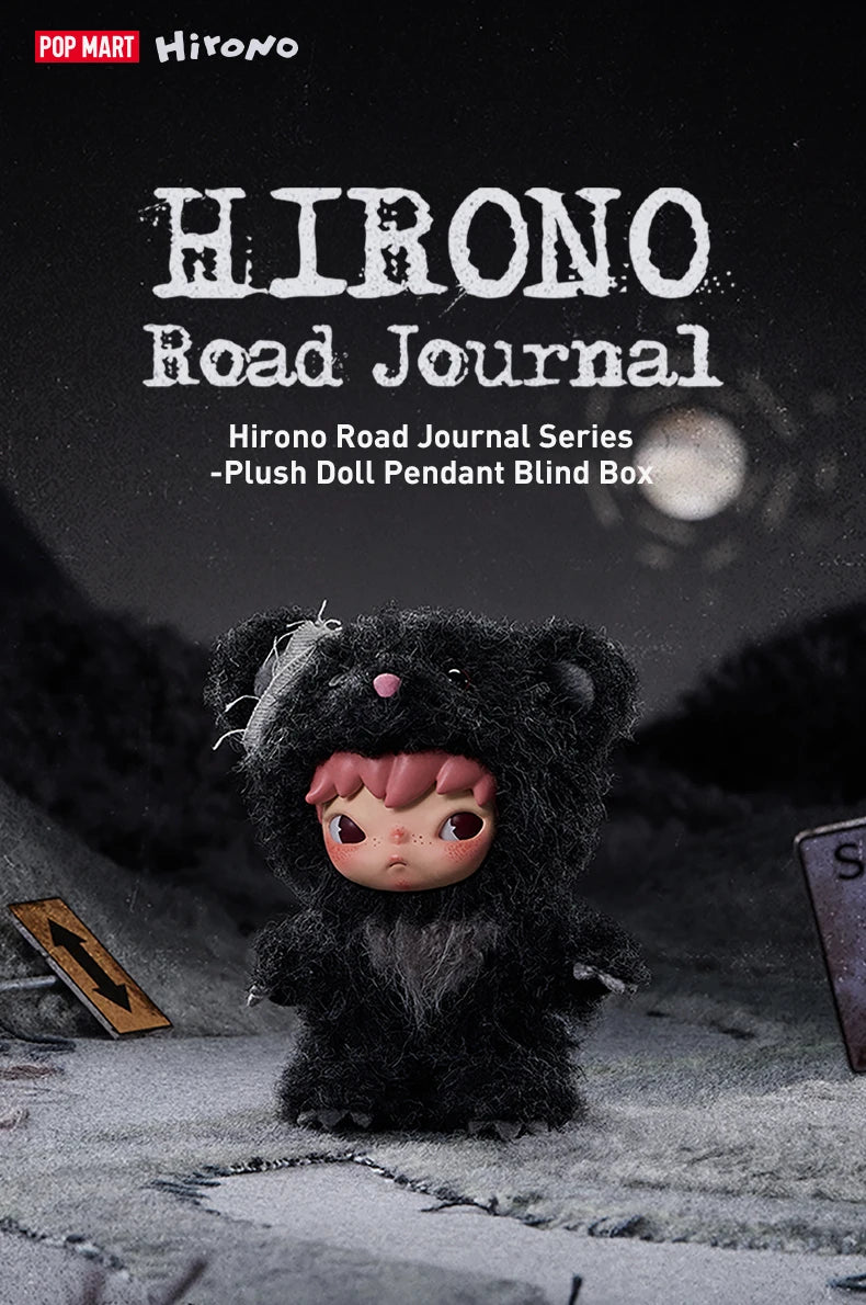 POP MART Hirono Road Journal Series-Plush Doll Pendant Blind Box 1PC/6PCS