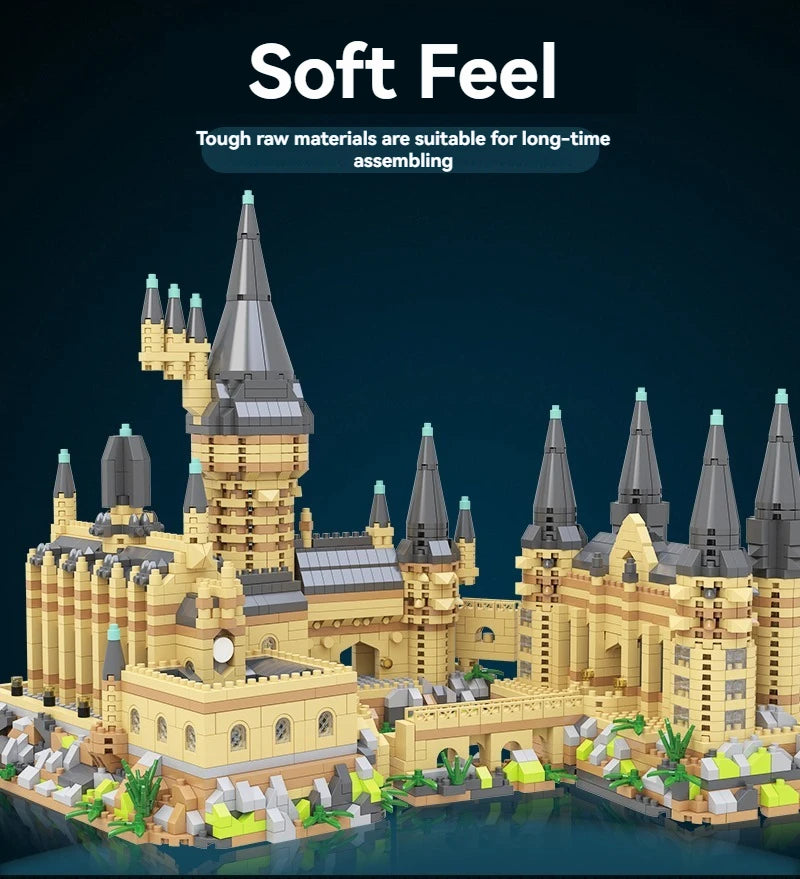 Magic Castle Medieval Architecture Building Set Creative Technical Assembly Bricks MOC Kit Gift Adults Kids Holiday