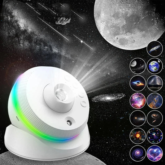 13 IN 1 Galaxy Star Projector 4K HD Planetarium Projector 360° Rotation LED Night Light For Bedroom Decor Children Gift