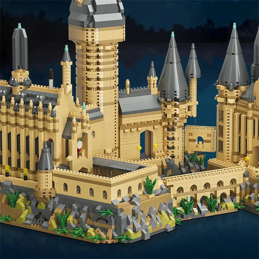 Magic Castle Medieval Architecture Building Set Creative Technical Assembly Bricks MOC Kit Gift Adults Kids Holiday