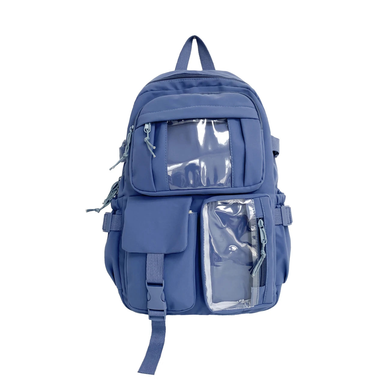 Cute Nylon Backpack Suitable for Young Girls, Female Students, and Ladies, Multi-Pocket Student Backpack