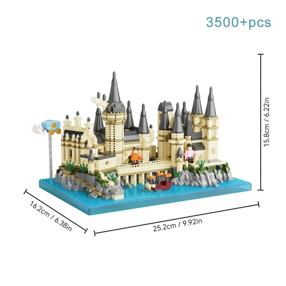 Magic Castle Medieval Architecture Building Set Creative Technical Assembly Bricks MOC Kit Gift Adults Kids Holiday