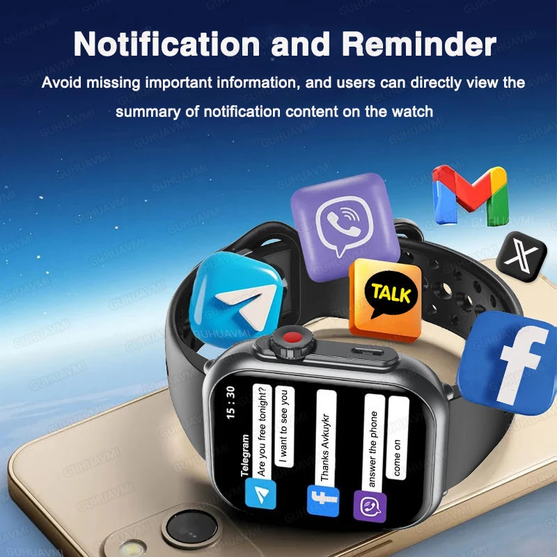 NEW Ultra 2 SE Men And Women 1000mAh AMOLED Heart Rate GPS Track 100+Sports HD call Smart Watch For IOS and Android