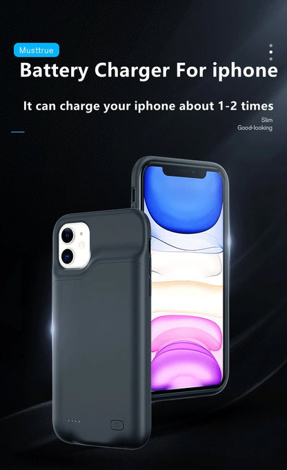 iPhone Battery Case | Slim Charging Power Case for iPhone 6–15 Series