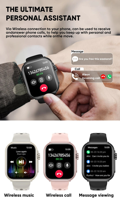 NEW Ultra 2 SE Men And Women 1000mAh AMOLED Heart Rate GPS Track 100+Sports HD call Smart Watch For IOS and Android