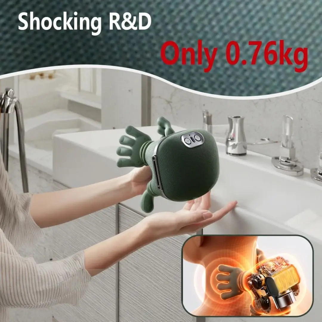 Electric Shiatsu Neck & Back Massager – Deep Kneading Muscle Relief