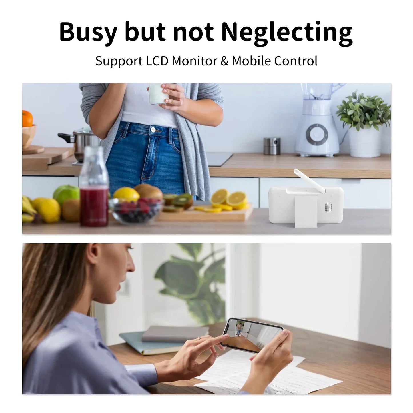 5 Inch Baby Monitor 3x Zoom PTZ Cam APP+monitor Dual Control WIFI Electronic Baby Sitter Two Way Audio Night Vision Baby Phone