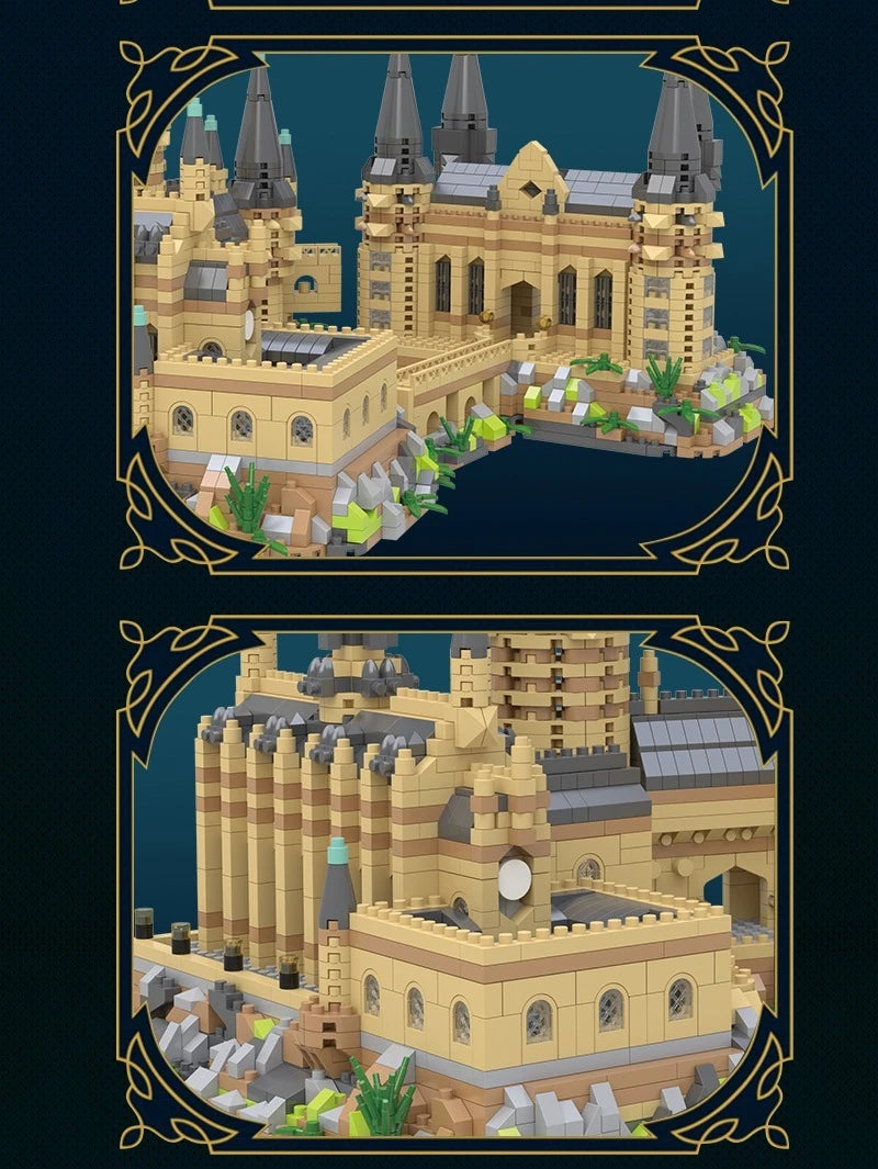 Magic Castle Medieval Architecture Building Set Creative Technical Assembly Bricks MOC Kit Gift Adults Kids Holiday