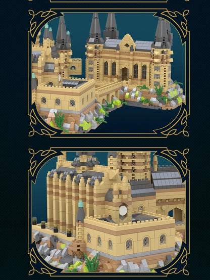 Magic Castle Medieval Architecture Building Set Creative Technical Assembly Bricks MOC Kit Gift Adults Kids Holiday