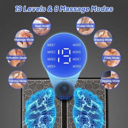 EMS Electric Foot Massager Pad | Acupoint Muscle Stimulator & Relaxation Mat