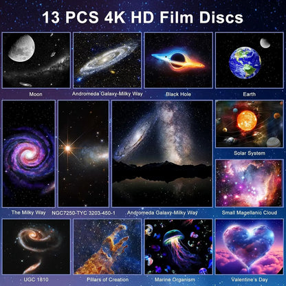 Galaxy Star Projector 13-in-1 | 4K HD Planetarium & Nebula Night Light