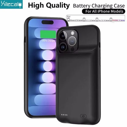 iPhone Battery Case | Slim Charging Power Case for iPhone 6–15 Series