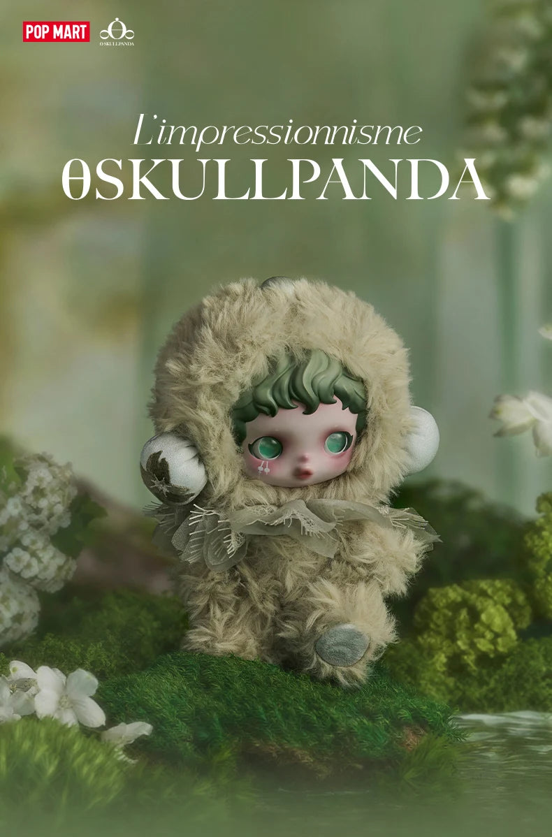POP MART SKULLPANDA L'impressionnisme Series Blind Box Mystery Box Guess Bag Toys Doll Cute Anime Figure Desktop Ornaments
