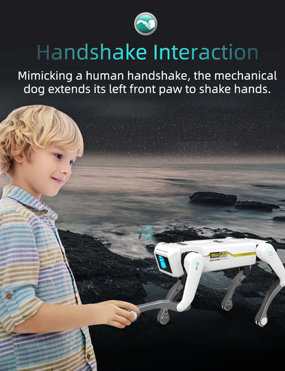 Teeggi Electric RC Intelligent Robot Dog with Clip Multifunction RC Mechanical Dog Educational Toy Bionic Smart Robot Toy Gift