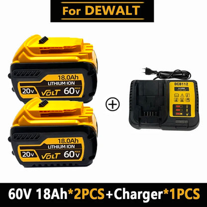 Original for DEWALT 20v/60V battery DCB606 DCB609 DCB182 DCB205 DCB206 DCB209 power tool 18V battery 6AH 9AH battery.