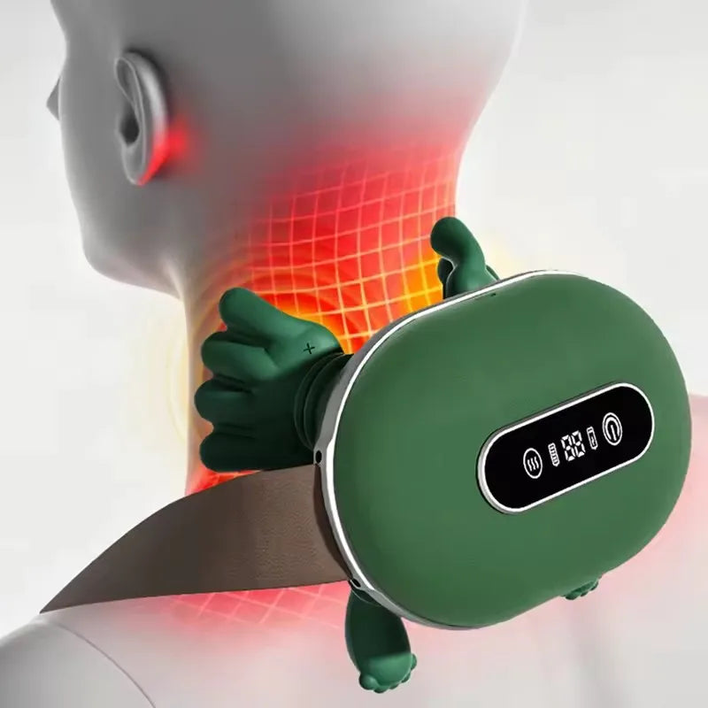 Neck Shoulder Massager Deep Tissue Shiatsu Back Cervical Massage Machine Bionic Fatigue Relief Relax Muscle ﻿3Level ﻿Master Hand