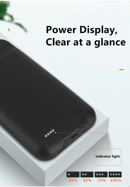iPhone Battery Case | Slim Charging Power Case for iPhone 6–15 Series
