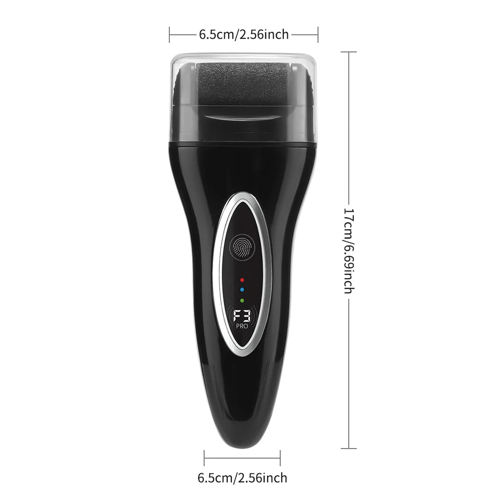 Electric Foot Grinder with Digital Display Rechargeable Callus Remover IPX4 Portable Foot File Heel Dead Skin Callu Removal Tool